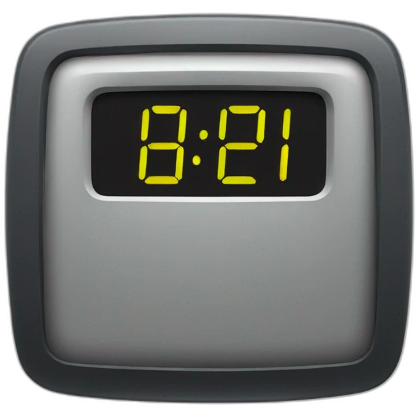 "1212 DIGITAL CLOCK" emoji