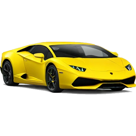 Lamborghini jaune  emoji