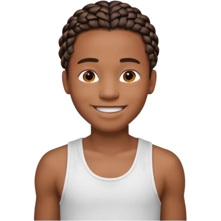 Je veut un garçon qui a des  tresse mi long c un renoi il porte un débardeur blanch emoji