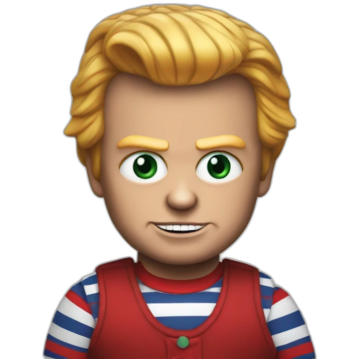 Trump as chucky emoji