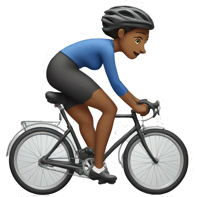 lady cycing emoji
