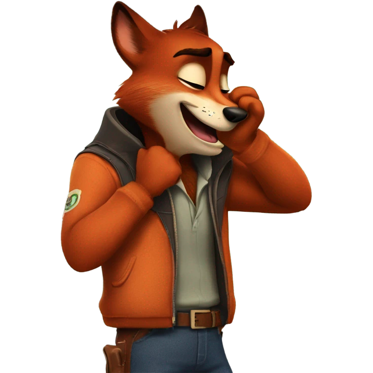 Nick Wilde coughing emoji