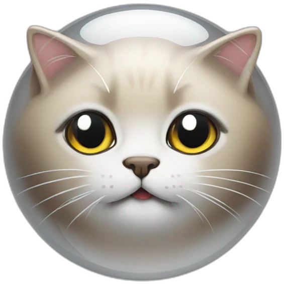 Boule de cristal chat emoji