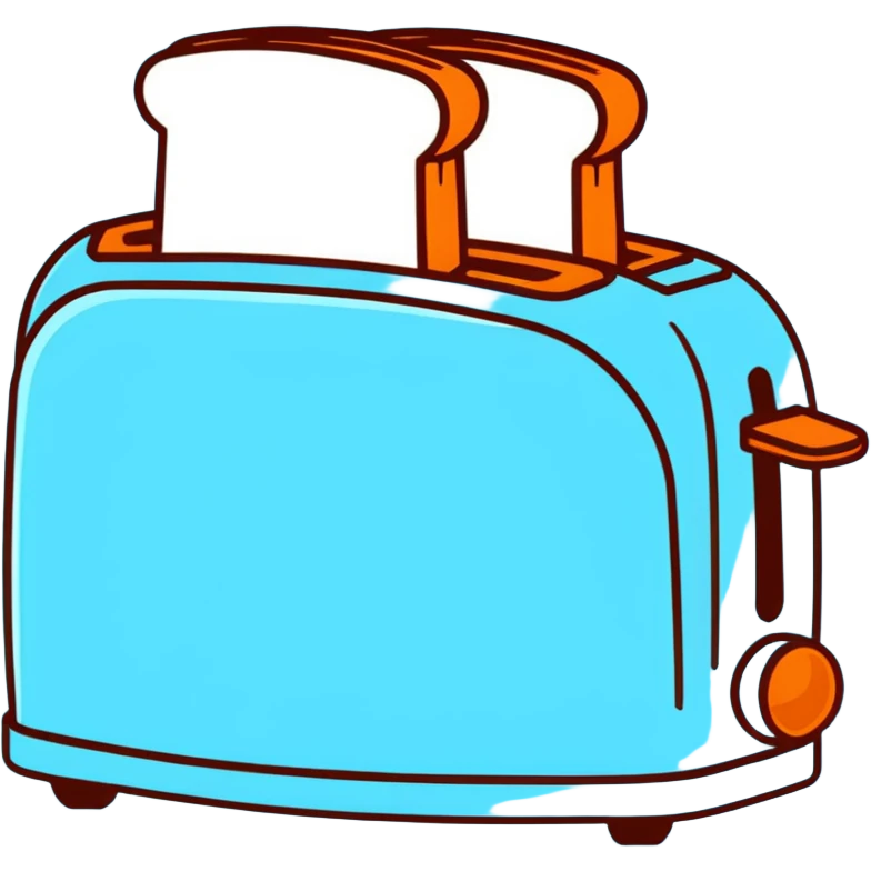light blue toaster emoji