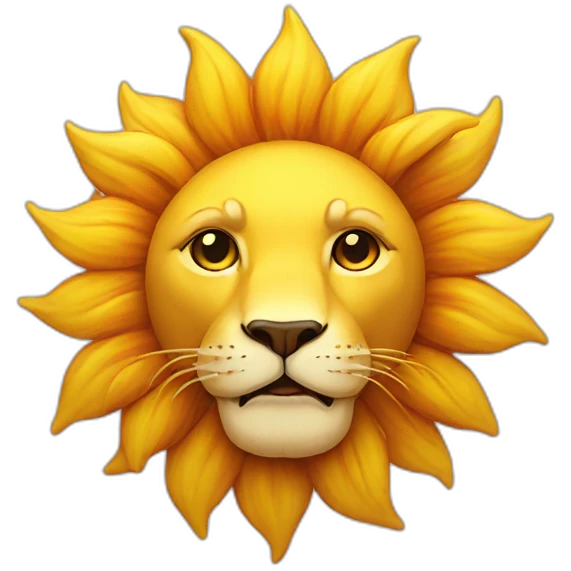 Sun with lion emoji