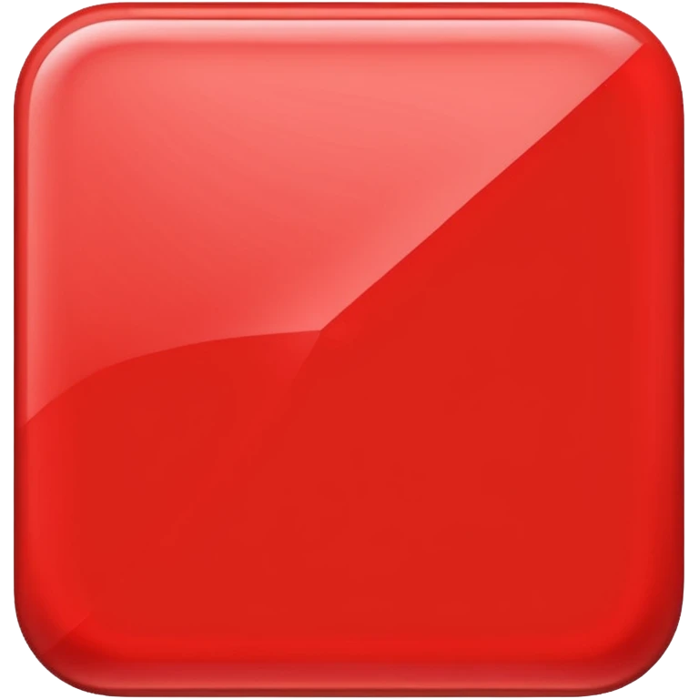 Red 90degres turned square shape emoji