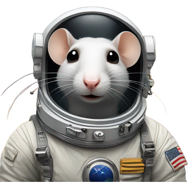 Astronaut rat emoji