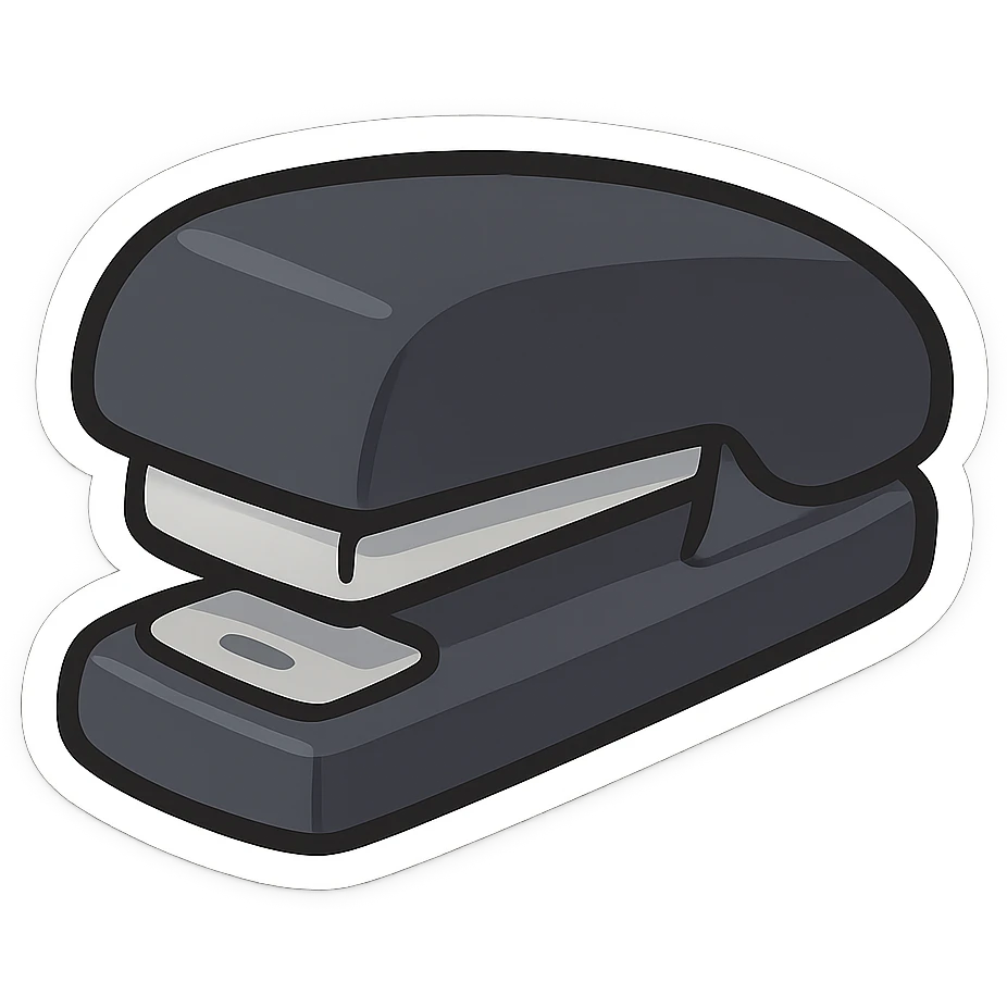 simple black stapler emoji