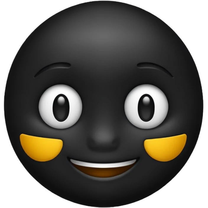 برام یه شکلک مشکی درست کن با حرف چینی emoji