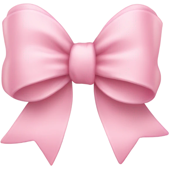 Cute light pink bow emoji