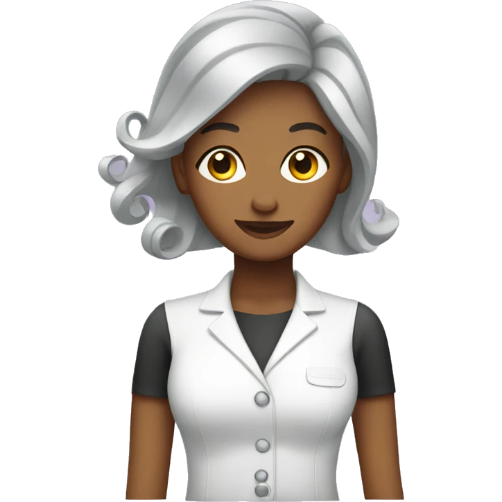 Female hairdresser emoji