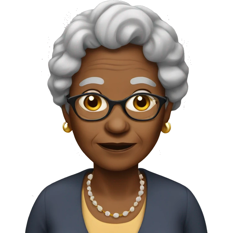 old black lady emoji