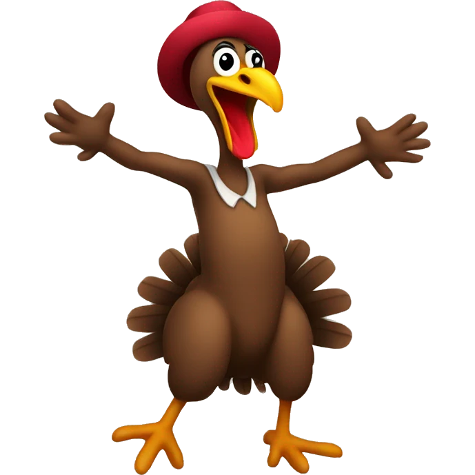 Turkey dancing  emoji