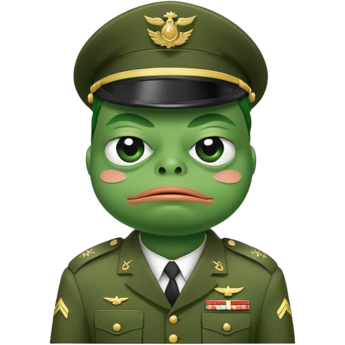 crying pepe soldier emoji