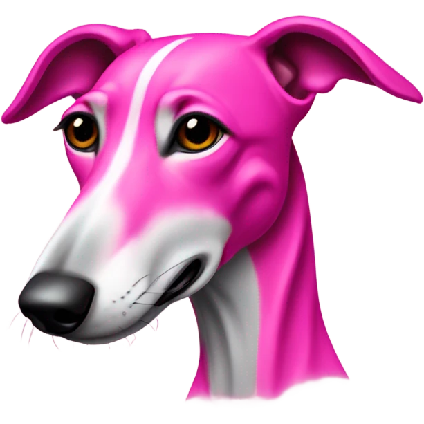 Greyhound hot pink fur emoji