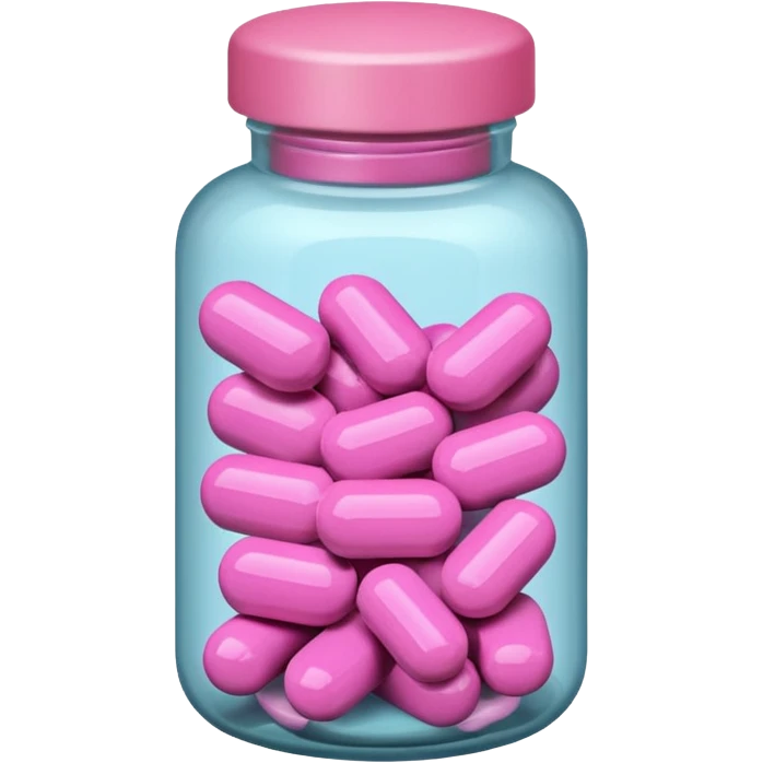 pink pills in a bottle emoji