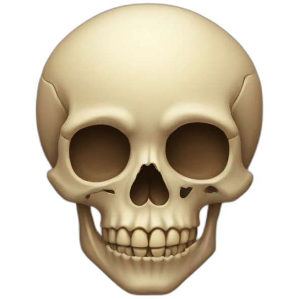 Skull heart emoji
