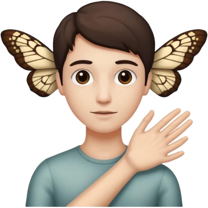Moth arm emoji