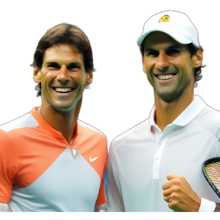 rafael nadal and novak djokovic happier emoji