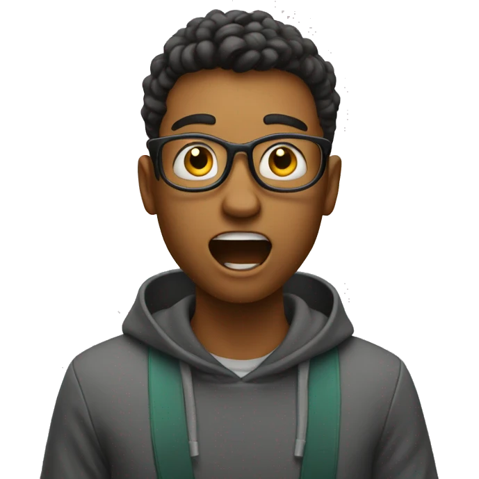 astonished student emoji