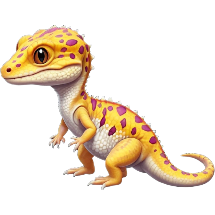 Leperd gecko dino emoji