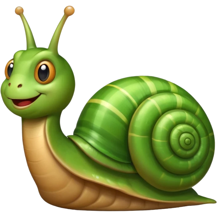 a smiling snail emoji emoji