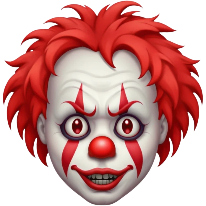 Evil sad clown emoji