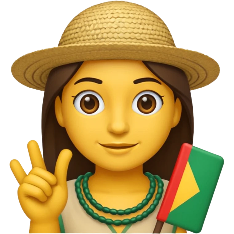 emoji com elementos da cultura do Pará, Brasil, sem texto emoji