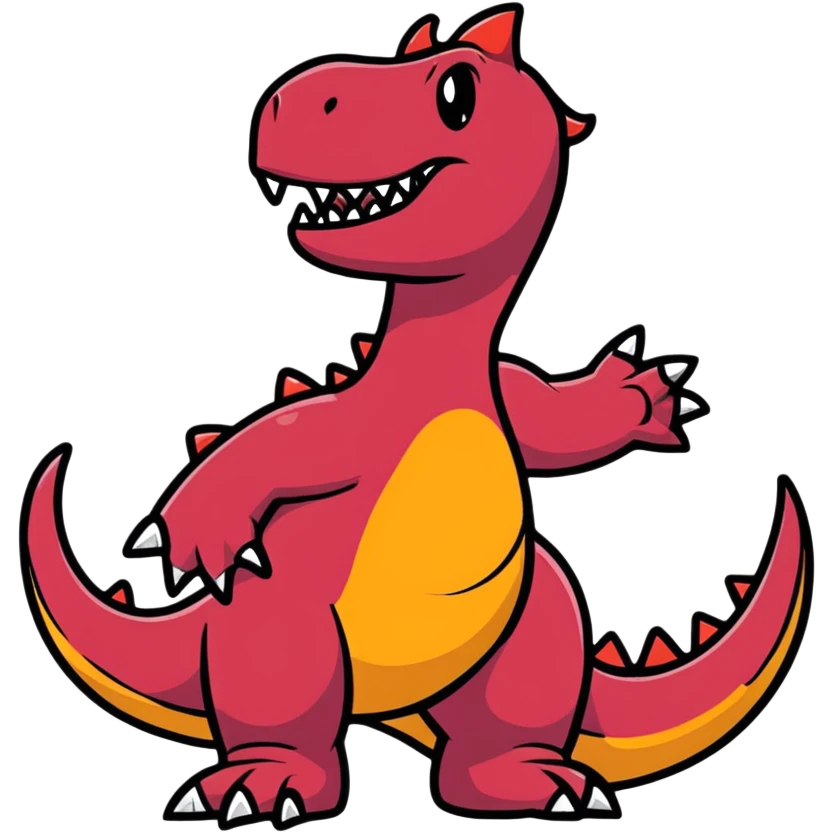 devil dinosaur emoji