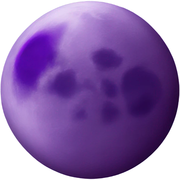 purple moon emoji