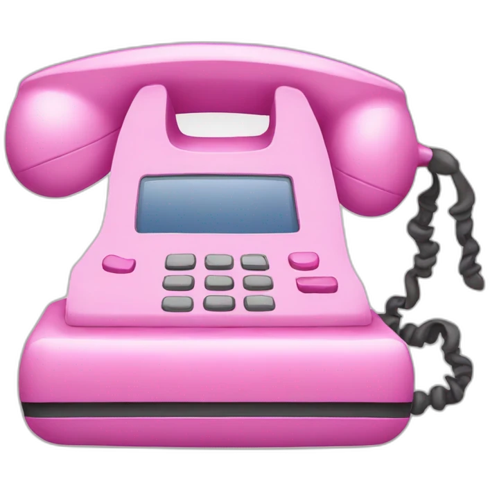 Pink closed flip-phone emoji
