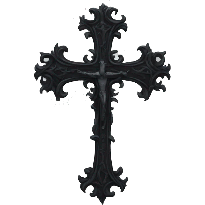 goth cross emoji