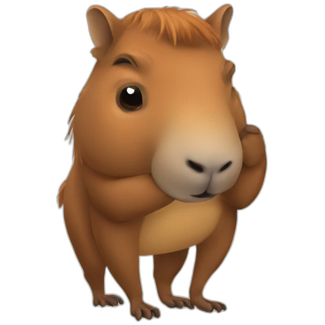 Capibara tomando mate emoji
