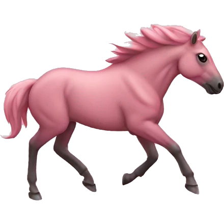 Pink bronco emoji