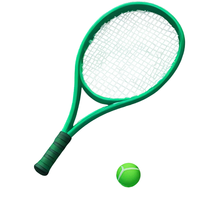 emerald tennis racket  emoji