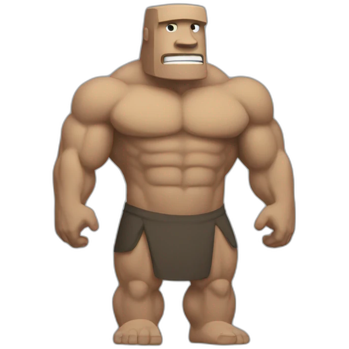 MOAI FLEX MUSCLE emoji