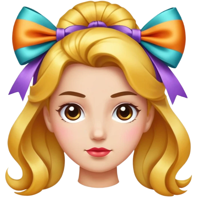 Put a bow on his hair  emoji