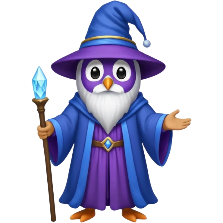 Penguin Wizard emoji