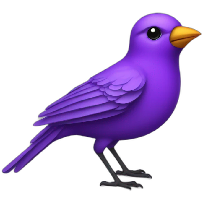 purple soldier bird emoji