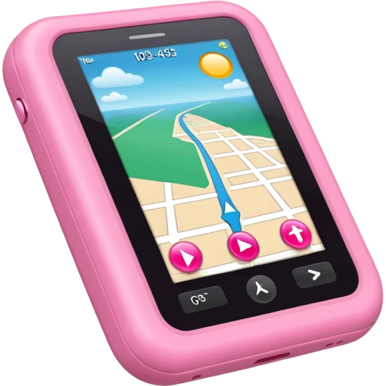 pink gps emoji