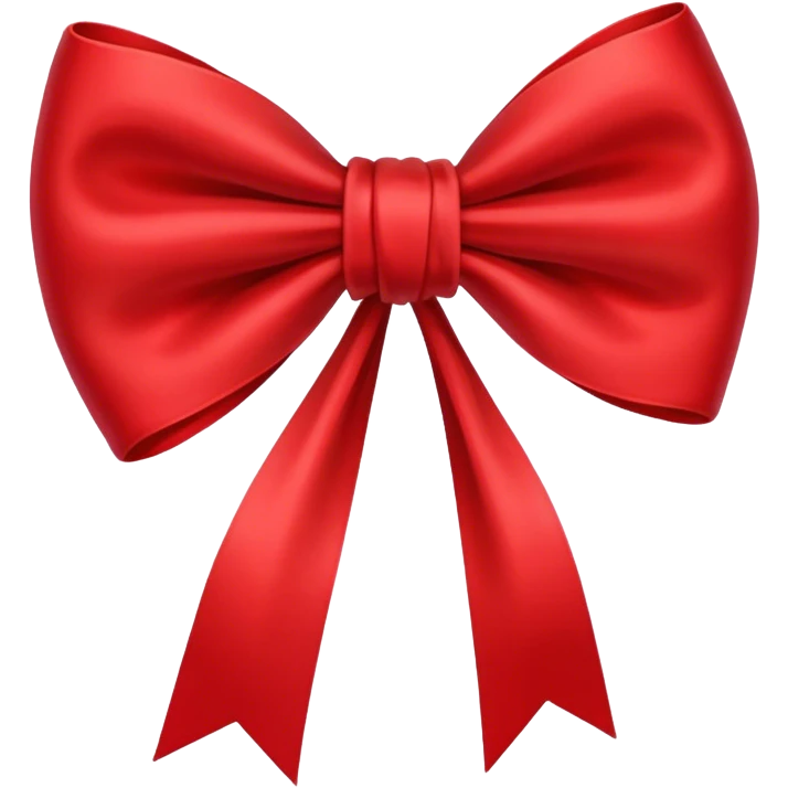 A cute bow emoji
