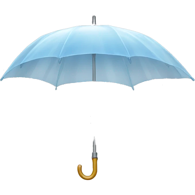Transparent umbrella emoji