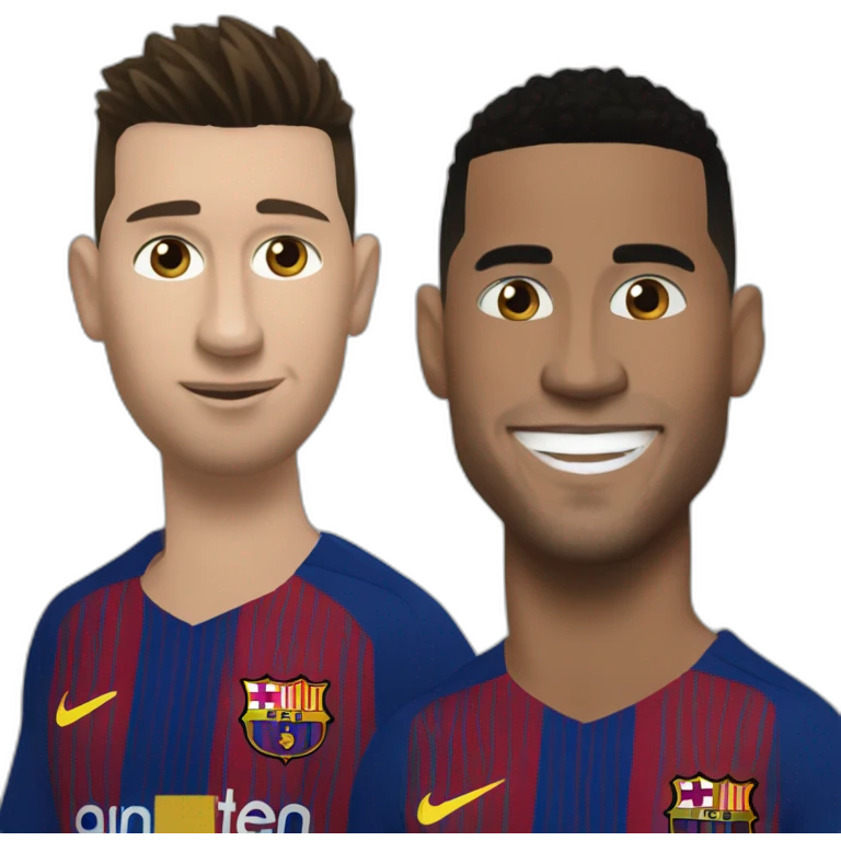 Ronaldo on Messi emoji