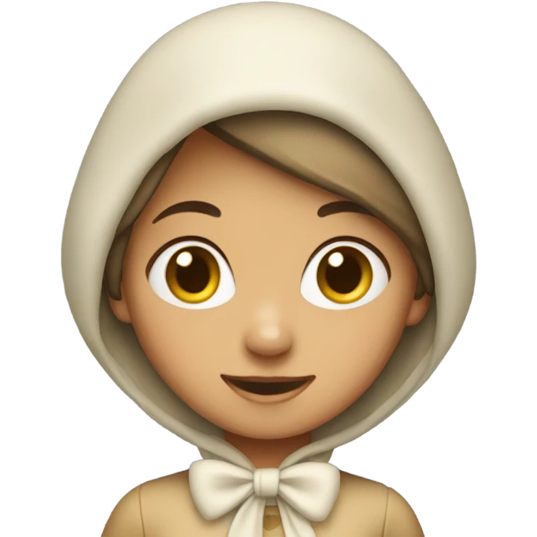 Gurl with bonnet emoji