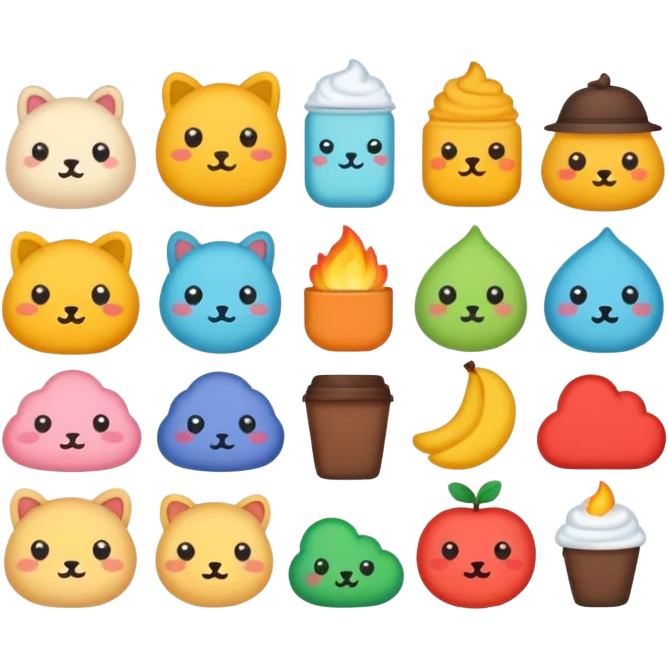 Cute and cozy sticker pack  emoji