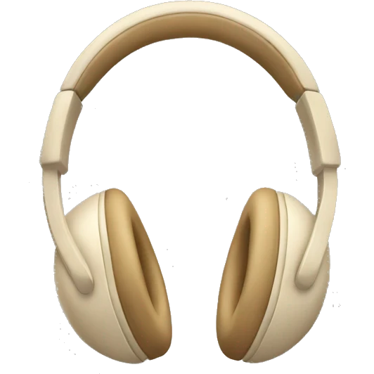 beige apple headphones emoji