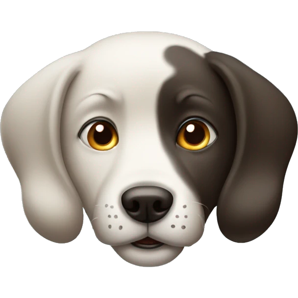 Smirking dog emoji