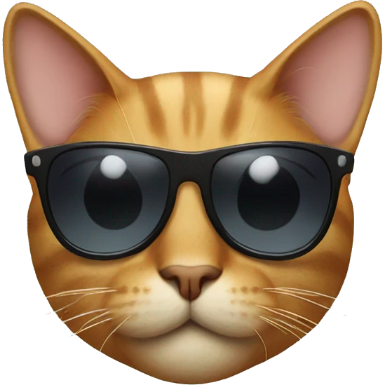 Cat with sunglasses emoji