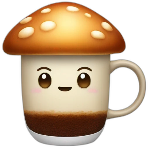 mushroom coffee emoji