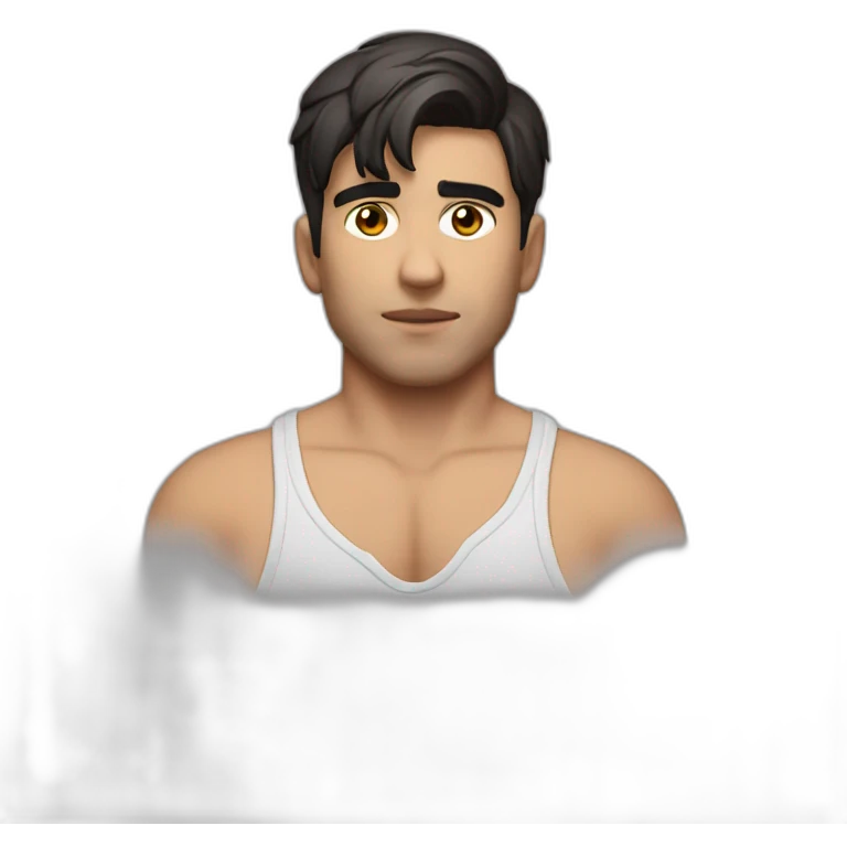 Moreno cabello corto sensual emoji